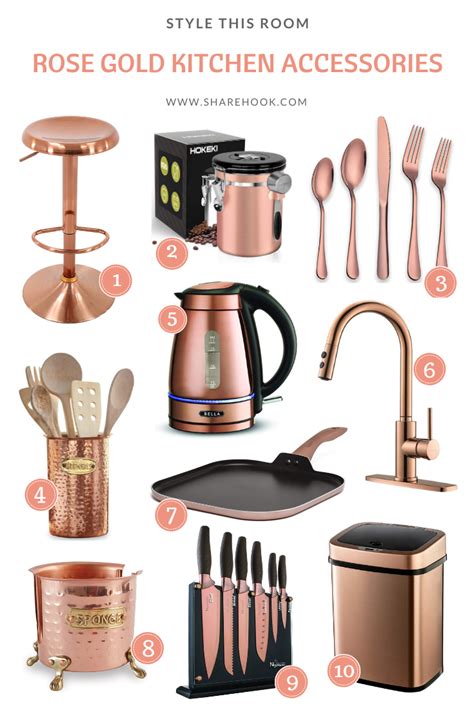 Rose Gold Kitchen Accessories - Sharehook