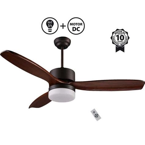 Arime Light Klassfan Ventilador De Techo Cm Dc Negro Y Madera