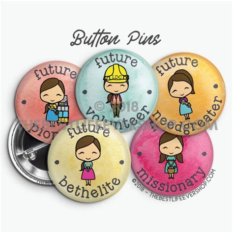 Assorted Best Life Ever Button Pin Set Jw Gifts Jw Etsy