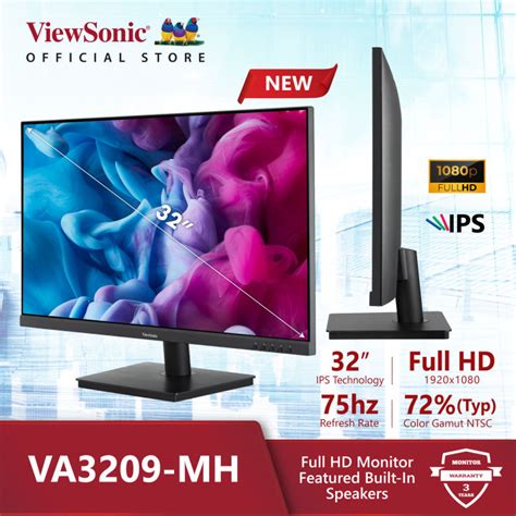 ViewSonic VA3209 MH 32 FHD IPS 75Hz 4ms with Built In Speakers จอ