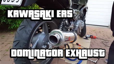 Kawasaki Er Dominator Exhaust Monta Wydechu Soundcheck Youtube