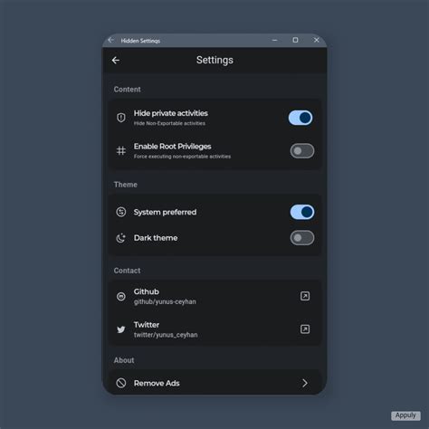 Download Hidden Settings APKs for Android - APKMirror