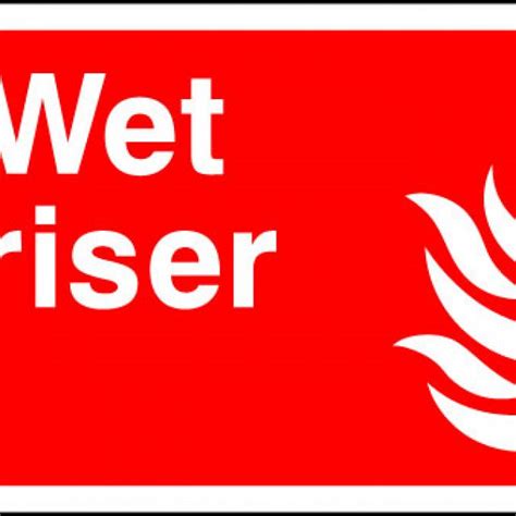 Wet Riser Sign HFE Signs Banners