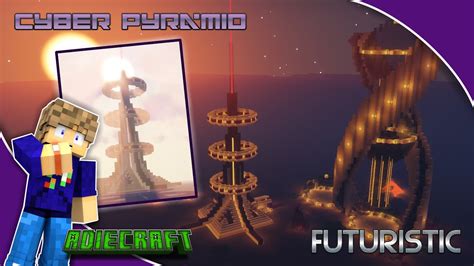 Minecraft Cyber Pyramid Minecraft Futuristic Base Easy Futuristic