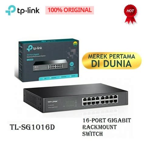 Jual TP LINK TL SG1016D TPLINK 16 Port Gigabit Desktop Rackmount Switch