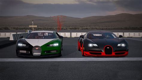 Forza 7 Bugatti Chiron Vs Bugatti Veyron Ss Quarter Mile Drag Race