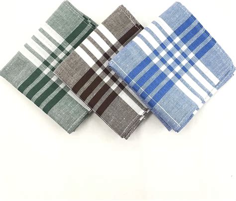 Cozlly 6pcs Cotton Men S Handkerchiefs Soft Gents Hankies Set 40 X 40cm Soft Cotton Pocket