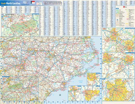 north carolina wall map  geonova mapsales