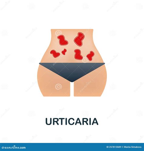 Urticaria Icon. 3d Illustration from Deseases Collection. Creative Urticaria 3d Icon for Web