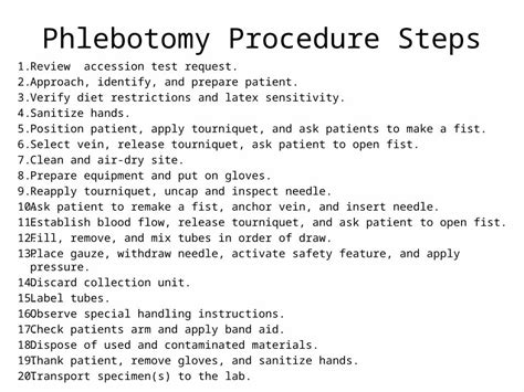 (PPTX) Phlebotomy Procedure Steps - DOKUMEN.TIPS