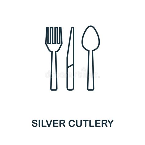 Silver Cutlery Icon Simple Element From Jewelery Collection Creative