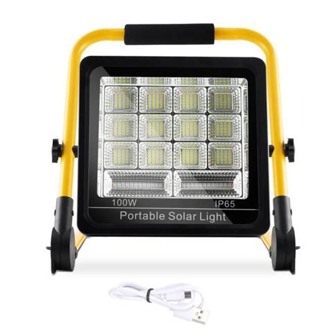 Ikodm Projecteur LED Rechargeable 100W Projecteur Chantier Lumiere LED