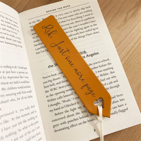 Personalised Bookmark T For Him Or Her Handmade English Etsy