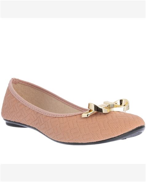 Riachuelo Sapatilha Moleca Detalhe Laço Trama Texturizada Nude