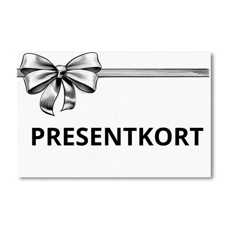 Digitalt Presentkort Trycklagret