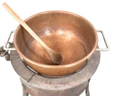 Large Candy Making Copper Bowl And Gas Burner At 1stdibs