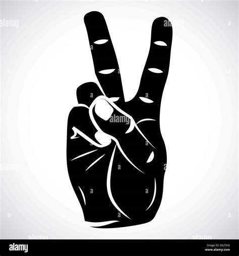 Peace Sign Fingers Symbol