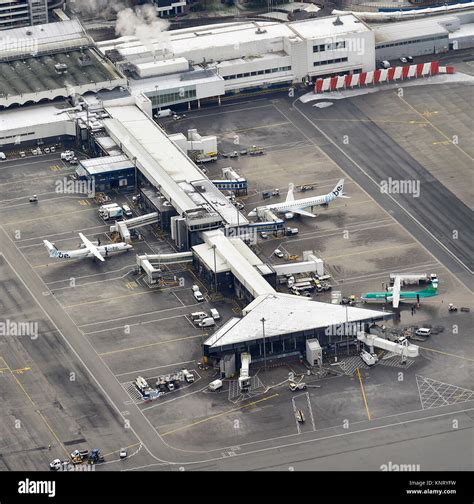 Aerial View Of Glasgow International Airport Scotland Stock Photo Alamy