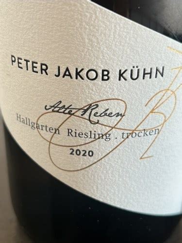 Peter Jakob Kühn Alte Reben Hallgarten Riesling Trocken Vivino France