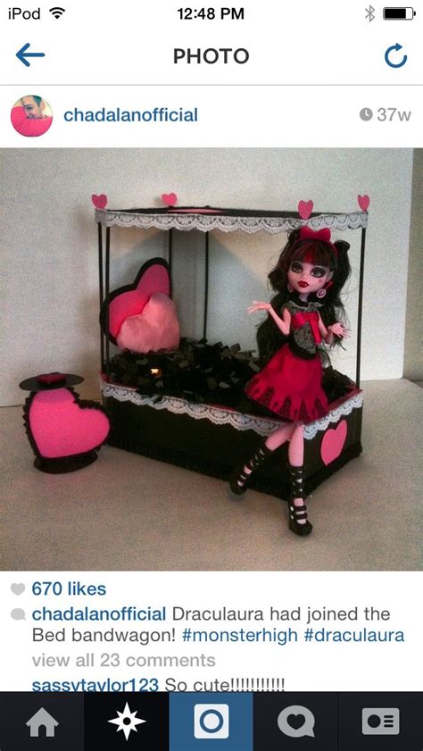 Draculaura Bed Model Monster High Draculaura Doll House