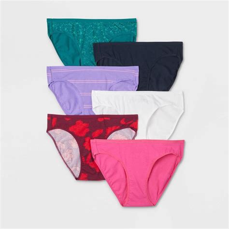 Women S 6pk Bikini Underwear Auden Multi XS 6 Ct Shipt
