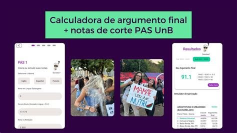 Tenho Chances No Pas Unb Conhe A A Calculadora De Argumento E Nota De