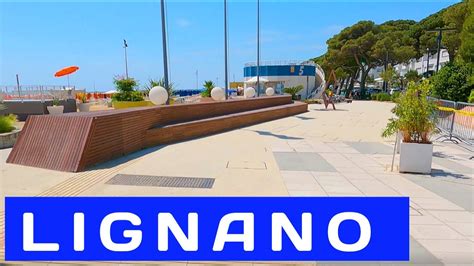 Lignano Sabbiadoro Italy Cycling From Beach Center To Pineta YouTube