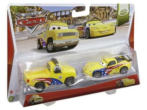 Carrinho Disney Pixar Carros Pack Ve Culos John Lassetire E Jeff