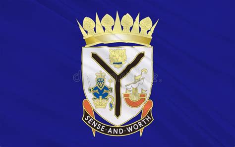 Flag of North Ayrshire Council of Scotland, United Kingdom of Gr Stock ...