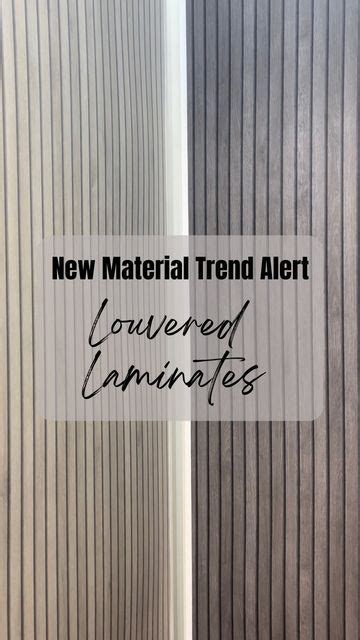 AAA INTERIORS On Instagram New Material Alert Louver Patterned