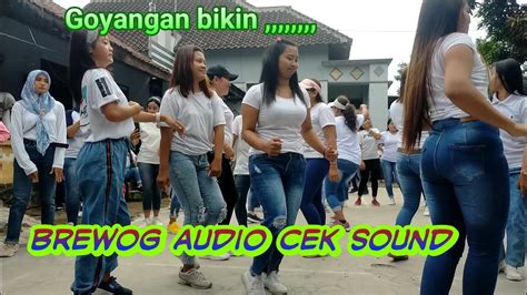 Goyang Sensasi Paling Hot Bikin Meriah Di Acara Cek Sound Brewog Audio