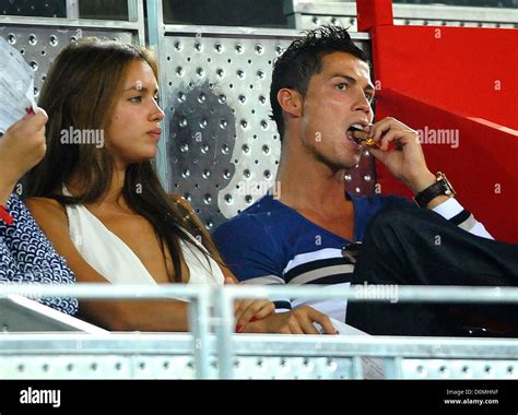 Cristiano Ronaldo And Girlfriend Irina Shayk Spain Vs Usa Basketball