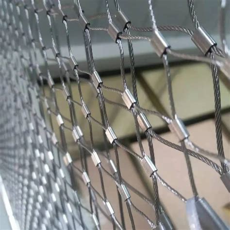 Flexible Ferrule Type Mesh Stainless Steel Rope Wire Mesh Net Rolls