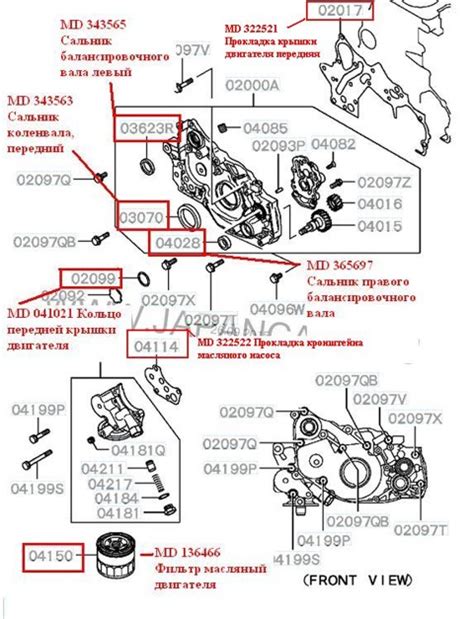 MD322522 ПРОКЛАДКА КРОНШТЕЙНА МАСЛЯНОГО ФИЛЬТРА Mitsubishi | Запчасти ...