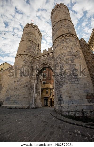 Genua Italy 19042019 Porta Soprana Centre Stock Photo 1482599021