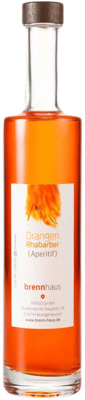 Orangen Rhabarber Aperitif Kaufen Honest Rare