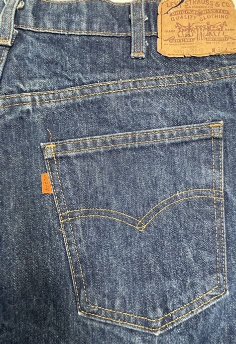 Vintage S Orange Tab Saddleman Jeans Size Gem