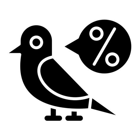 Premium Vector Early Bird Prices Glyph Solid Black Illustration