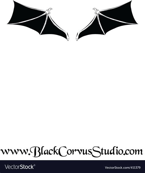 Bat wings Royalty Free Vector Image - VectorStock