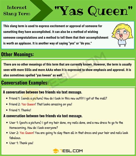 Yas Queen Meaning Origin And Examples 7ESL Yas Queen Slang Yas