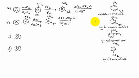 SOLVED Propose Syntheses Of The Following Compounds From Benzene A N