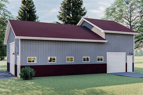 RV-friendly Pole Barn Garage - 62942DJ | Architectural Designs - House ...