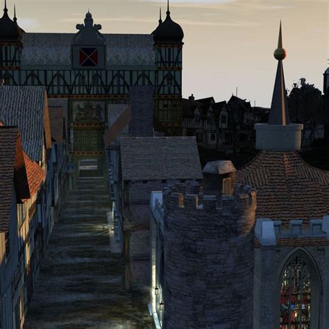 Elizabethan Medieval London bridge | CGTrader