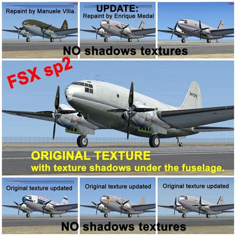 Curtiss C Commando Updated Textures For Fsx