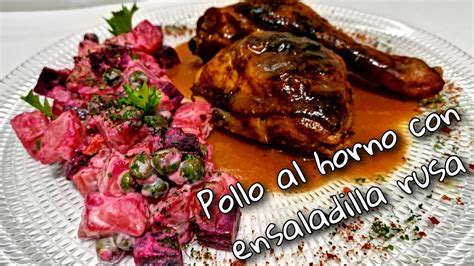 Pollo Al Horno Con Ensalada Rusa Cocina360 🤤👨‍🍳🐔 Receta Peruana