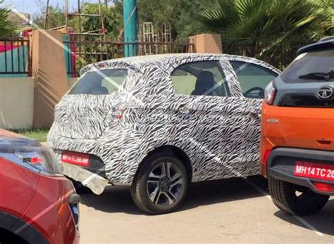 Tata Tiago facelift with IMPACT 2 design - Side and rear spied