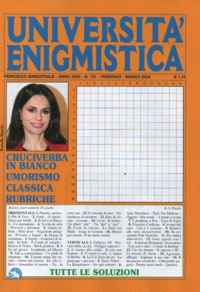 Università enigmistica n 137 bimestrale febbraio marzo 2024