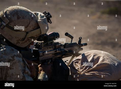 U S Marine Lance Cpl Ryan Rios Saw Gunner Assigned To 1st Battalion 4th Marines 1st Platoon