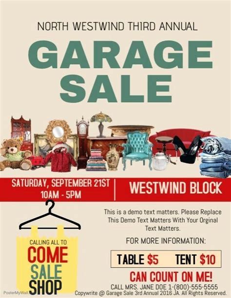 Yard Sale Flyer Template Free Luxury Create Amazing Garage Sale Flyers