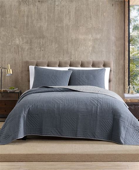 Eddie Bauer Hidden Lake Chambray Blue Twin Quilt Set Macys